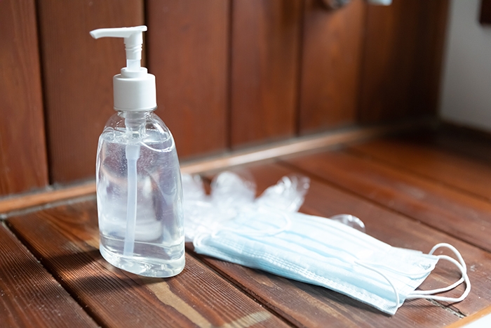 Individual hygienic healthcare protection against coronavirus spread.